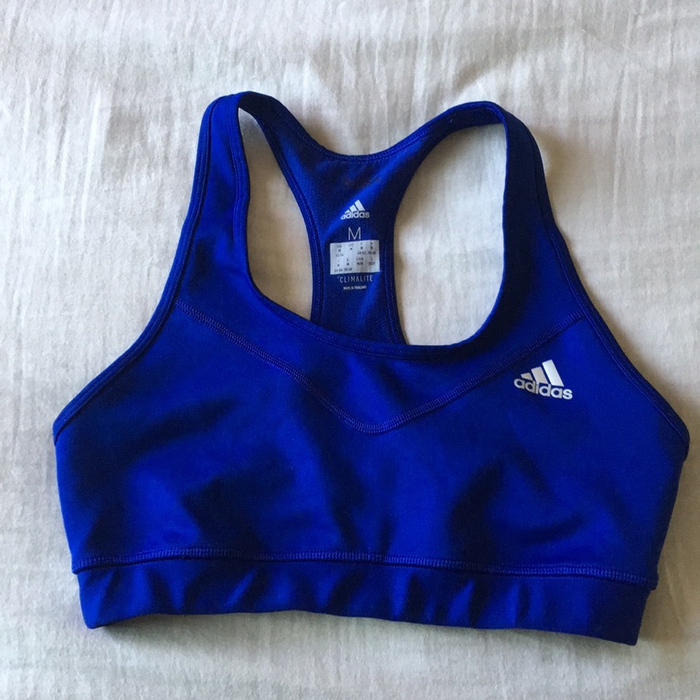 Blue Adidas Sports Bra